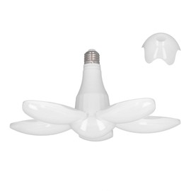 LED Garage Light E27 E26 5 Leaf Foldable 5100LM 60W High Brightness Energy Saving LED Deformable Lamp 85‑265V