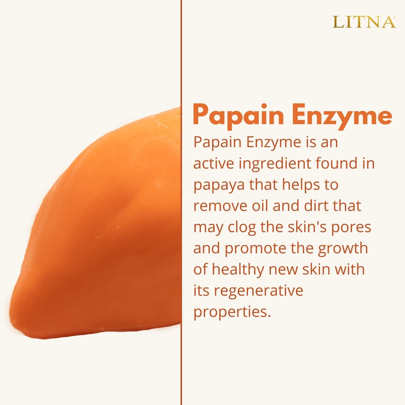 No Brand LITNA Papaya Soap Whitening 90g.