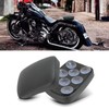 JMTBNO Black Universal Motorcycle Pillion Passenger Pad Seat Leather Pillion