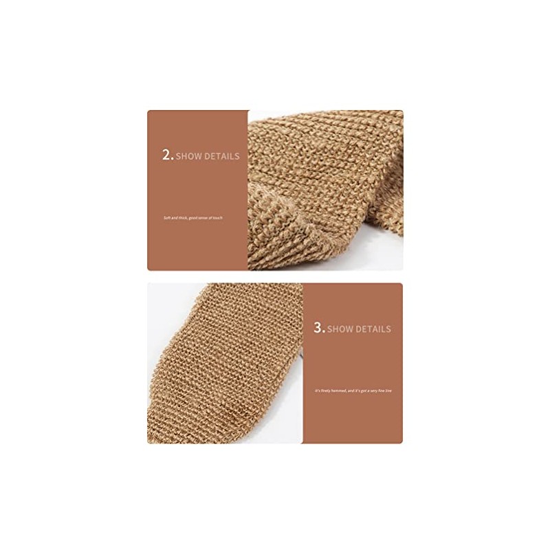 Piezas Correa Lavaplatos Guantes Exfoliantes Crin Cáñamo Natural Esponja Exfoliante