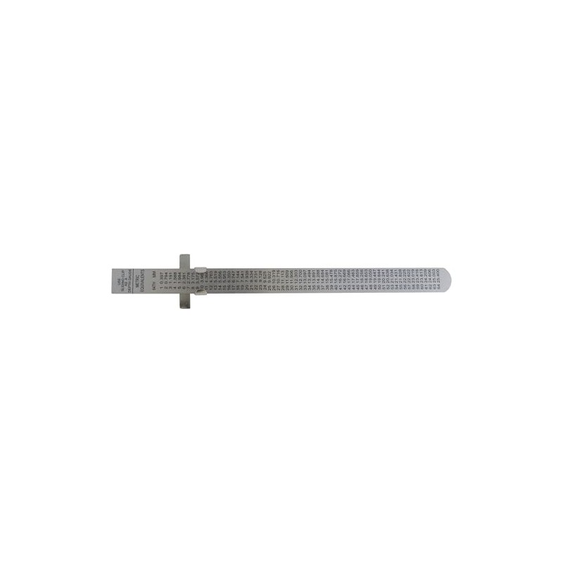 Surtek 122210 Regla de bolsillo de acero inoxidable 6"