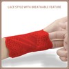 bvya Women Lace Wrist Arm Cuff Bracelet Stretch Bands Sleeve