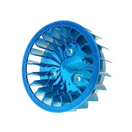 2EXTREME Fan Wheel in Blue Compatible with Minarelli Reclining 1E40QMB, CPI, Keeway, Yamaha Aerox, MBK Booster Scooter