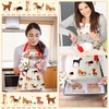 Hoolerry 6 Pcs Dog Kitchen Apron Dish Towels Oven Mitts