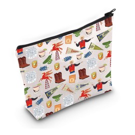 PWHAOO Dallas Lover Gift Welcome to Dallas Design Makeup Bag Dallas Texas Vacation Cosmetic Bag Dallas Souvenir Travel Bag (Welcome to Dallas Design M C)