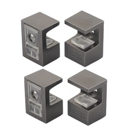 Glass Shelf Bracket Glass Clamp Holder Adjustable Clamp Shelf Clip for 5-8mm Thickness - 4pcs