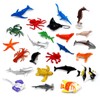 Sea Animals Toys for Kids, 24 Pcs Sea Creatures Toys for Children, Realistic Animal Sea Life Figures Under The Sea toys Bath Toys Educational Animal Learning Toys for Child