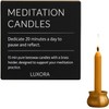 Australian Made 20 Minute Pure Beeswax Mini Meditation Candles, Non
