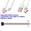 RUNCCI-YUN Pack of 12 USB C Female 5V 3A 2-Pin