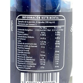 VITMN energizante 20 Cápsulas De 500 Mg PROTGT Sin sabor