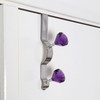Premier Housewares Diamante Double Over Door Hook - Purple