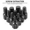 10Counts Screw Extractor Kit Alloy Steel Damaged Screw Remover Set