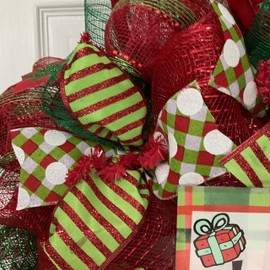 Is it too late to be good Christmas Wreath Handmade Deco Mesh