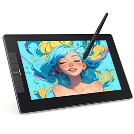 VEIKK Drawing Tablet with Screen VK1200V2 11.6 inch Full-Laminated Drawing Monitor with 6 Shortcut Keys and 8192 Levels Battery Free Stylus Pen, for PC/Mac/Linux/Windows(120% sRGB)