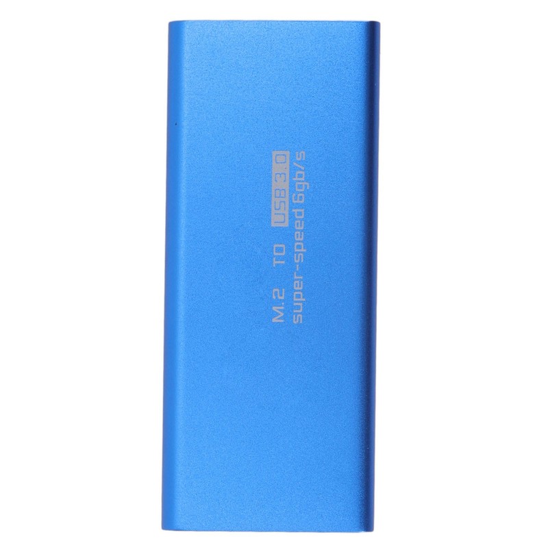 MSATA to USB3.0 Enclosure Adapter Case 6Gbps Blue MSATA SSD