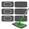 6 Pack Reusable Microfiber Mop Pads - Compatible with Swiffer