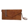Women's Italian Genuine Suede Envelope Style Clutch Handbag Evening Bag