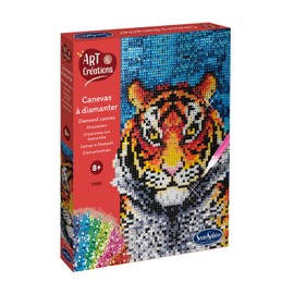 Sentosphère 3920270 Tiger Rhinestone Painting Kit Creative Kit DIY for Children and Adults