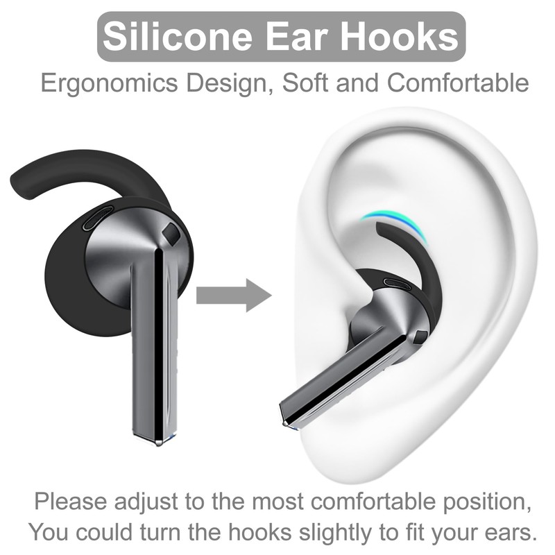 IiEXCEL 3 Pairs Galaxy Buds 3 Ear Hooks Wingtip, Replacement