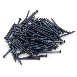 Design61 100x Steel Pins Skirting Board Pins Nail 2.0 x 23 mm Lens Head Blue