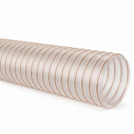 Norres Extraction Hose Extraction System Spiral Hose Chip Hose Wood Flame Retardant Flex Hose *Anti-Static Microbe Proof - Sold by the Metre (38 mm)