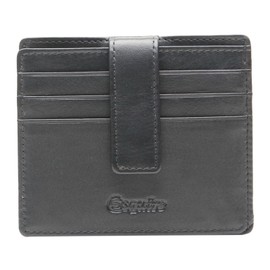 Esquire Oslo Credit Card Holder RFID Leather 9.5 cm, nero, Elegant