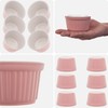 KADAX Soufflé Moulds Set, 6 Pieces, Diameter 9 cm, Crème