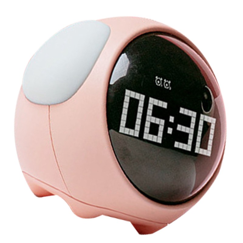 Expression Clock Cute Dog Shape Multifunctional LED Digital Alarm Clock