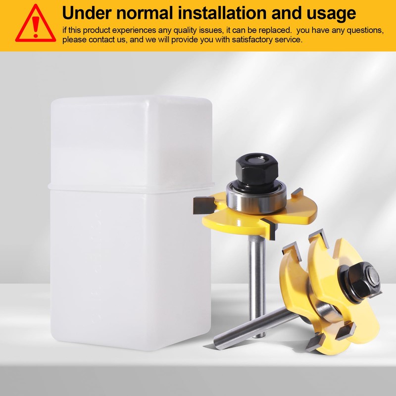 Tongue and Groove Router Bit Set of 2 Pieces,Router Bits