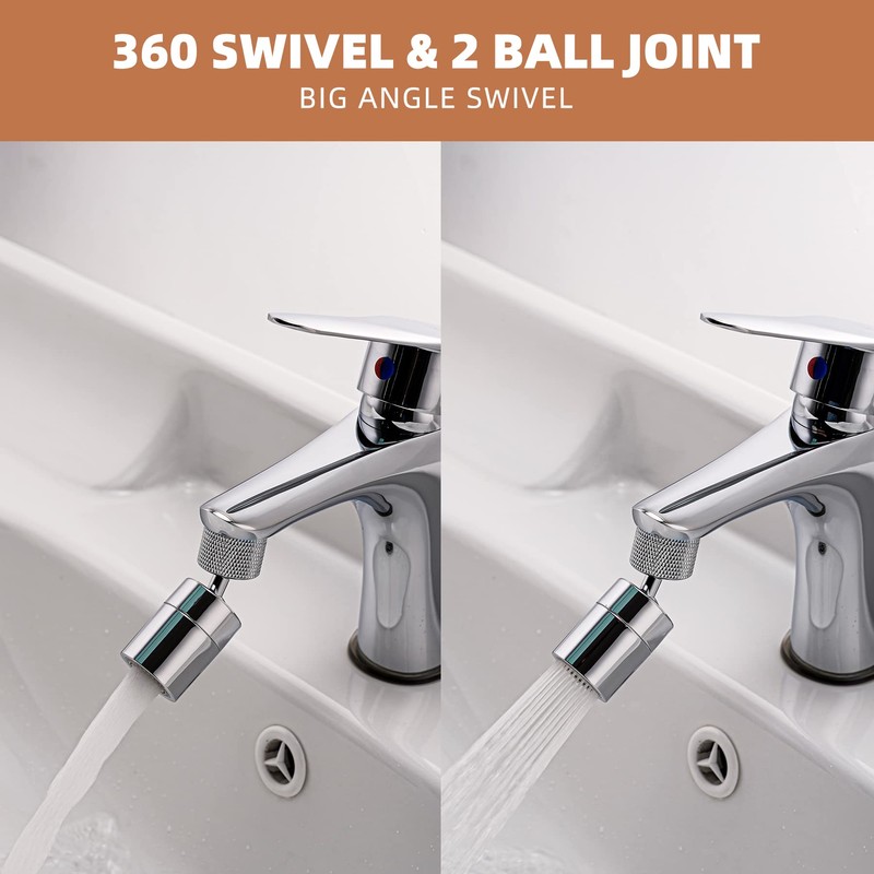 Hibbent NSF/ANSI/CAN 61 Certified Dual-function Faucet Aerator, CUPC Certification Big