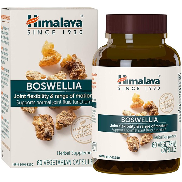 Himalaya Boswellia, Joint Support for Mobility, Flexibility and Pain Relief, Promotes Tissue Preservation, 250 mg, 60 Capsules, 15 Day Supply