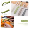 LABRIMP 6pcs Portable Vegetable Peelers Carrot Peeler Kitchen Fruit Household