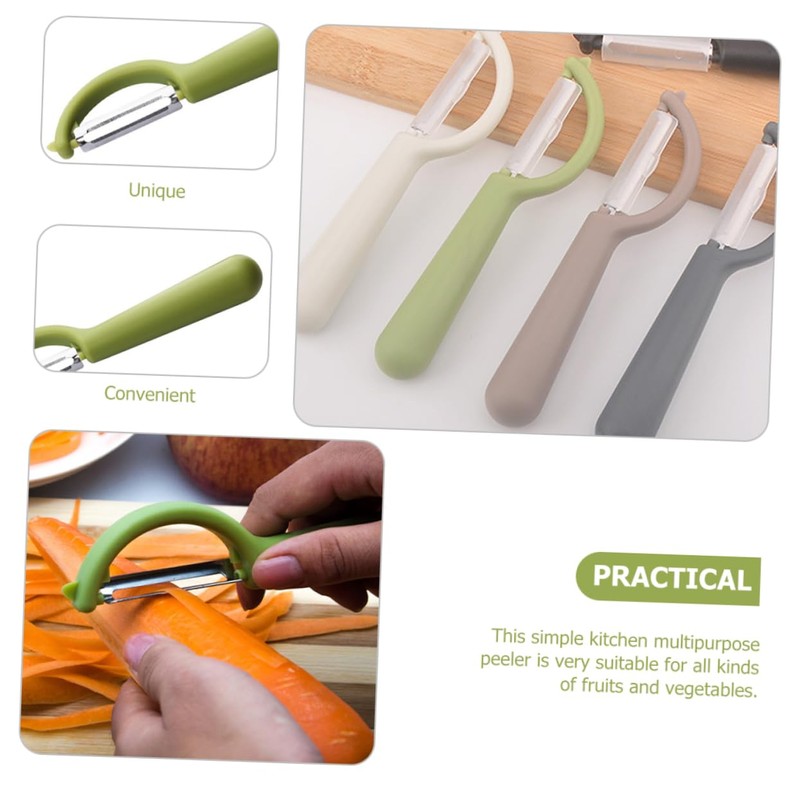 LABRIMP 6pcs Portable Vegetable Peelers Carrot Peeler Kitchen Fruit Household