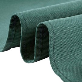WedDecor 20 Inch Hunter Green Cotton Polyester Table Napkin for Home, Hotel, Dinning, Wedding, Banquet, Party, Events, Hemmed Edges Lightweight & Machine Washable, 10pcs