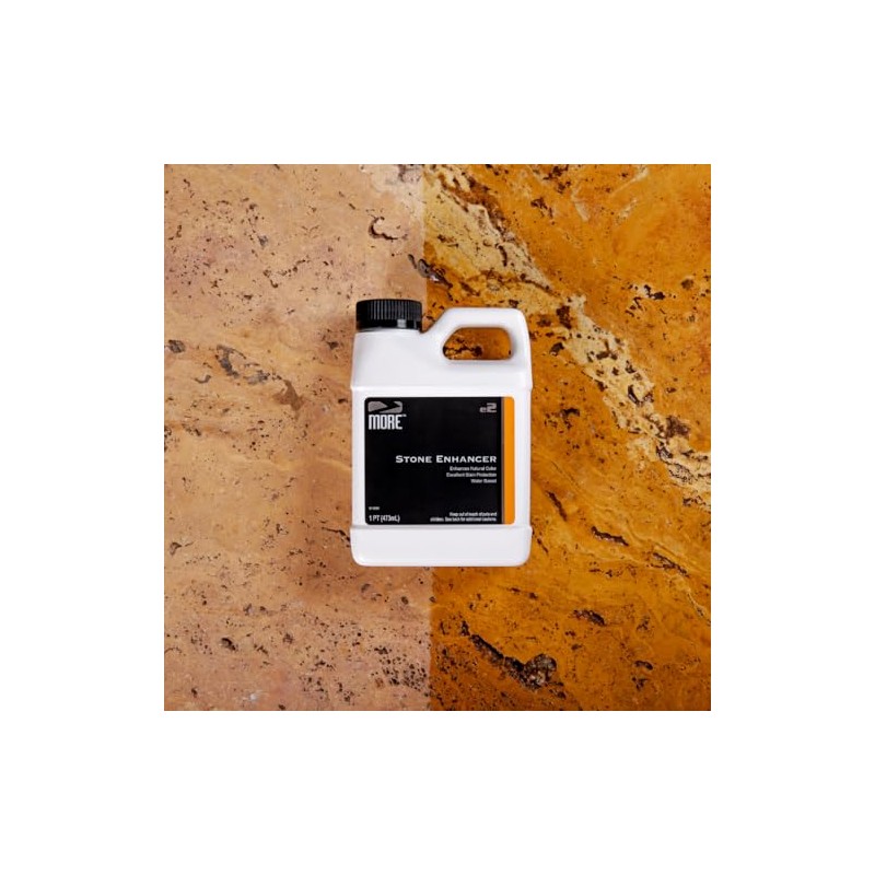 MORE Stone Enhancer & Sealer | 2-in-1 Formula for Indoor
