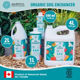MARPHYL Plant Fertilizer Houseplants and Garden - Marine Phytoplankton Soil Improver and Hydroponic Fertilizer for Grasses, Bamboo, Succulents, & Vegetables - Organic Plant Liquid