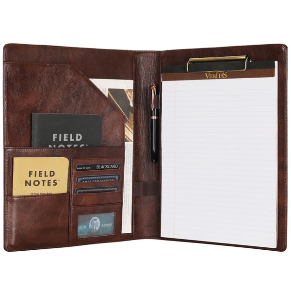 DUKE&COW Portfolio Binder - Personlized Clipboard Folio Compact Padfolio Engraved