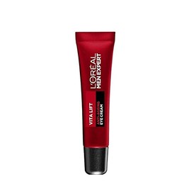 L'Oreal Paris Men Expert Anti-Ageing Eye Cream, Vita Lift Anti-Wrinkle Mens Eye Cream Targets Eye Bags, 15 ml
