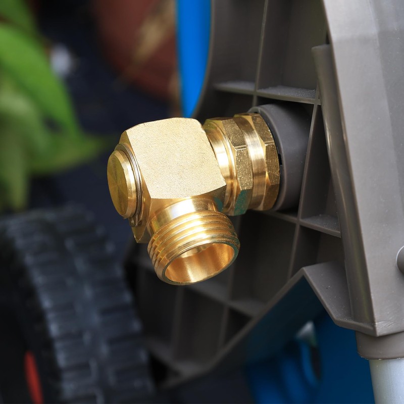 UNWAVER Garden Hose Swivel elbow Connector 90 Degree Solid Brass