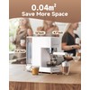 AMZCHEF Espresso Machine 20 Bar, Compact Espresso Maker with Steam