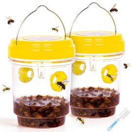 2 Pack Solar Wasp Traps - Effective Outdoor Insect Control