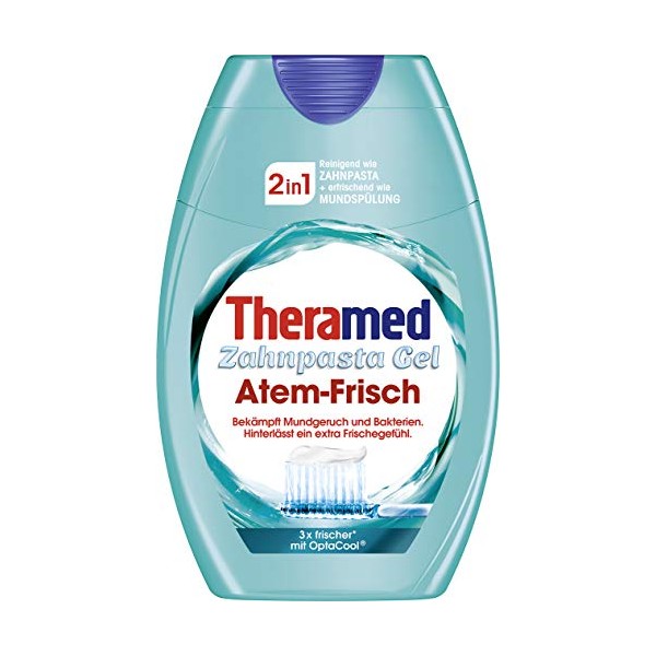 Theramed 2in1 Atem-Frisch Zahncreme, 3er Pack (3 x 75 ml)