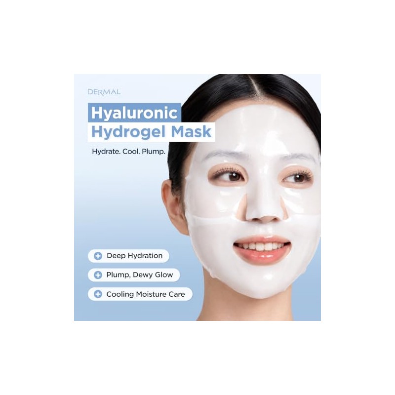 Dermal Mascarilla de Gel de Hidrogel Fundente con cido Hialur