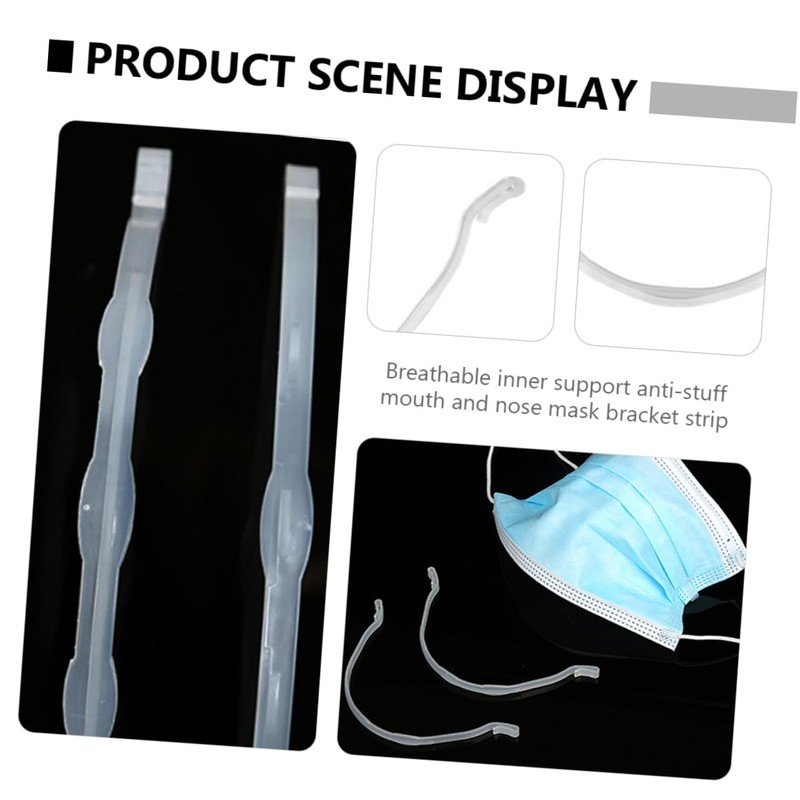 Ciieeo 12Pcs Breathable Mask Support Bracket Shaped Design for Comfortable