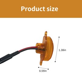 3 Pcs Car Led Grille Lights,Amber Front Grille Lamps With Wiring Harness,Plug & Play,Fits For Raptor 2013-2018 Ram 150,Compatible With 2004-2019 Ford F150 F250 F350