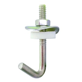DAIDOHANT 10102267 Stainless Steel Hook Bolt Set (SUS304) (Nominal Diameter d) 3/16 x (L) 38mm (10 Pieces)