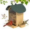 FlowaFoli Metal Bird Feeders for Outdoors | Both Sides Removable