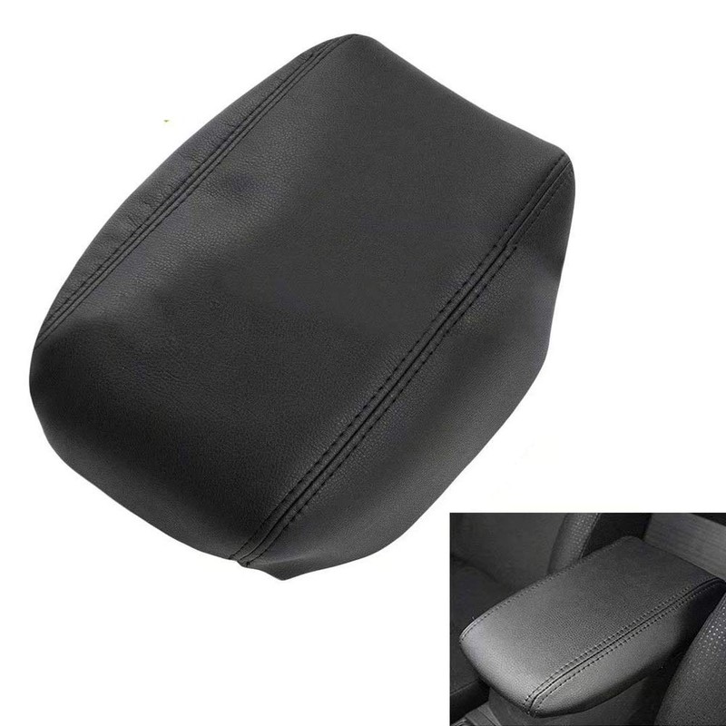 DSkoiph Leather Center Console Lid Armrest Cover Fits for 2012-2017