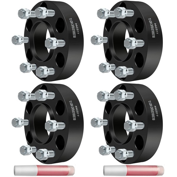 ECCPP 4X Black 1.5" Hub Centric Wheel Spacers 6x135mm 6 Lugs14x2 Adapters for Raptor Expedition