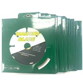 (10 Pack) VTXMax 5 inch Dry/Wet J-Slot Diamond Blade for Porcelain, Ceramic Tile, Stone and Similar Materials (5" (10 pcs))